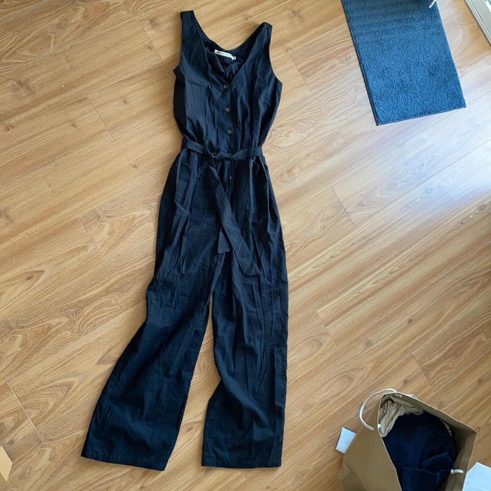 Sleeveless black jumpsuit from Micah Cohen